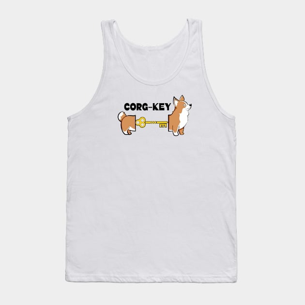 Corg-Key Tank Top by Art by Nabes